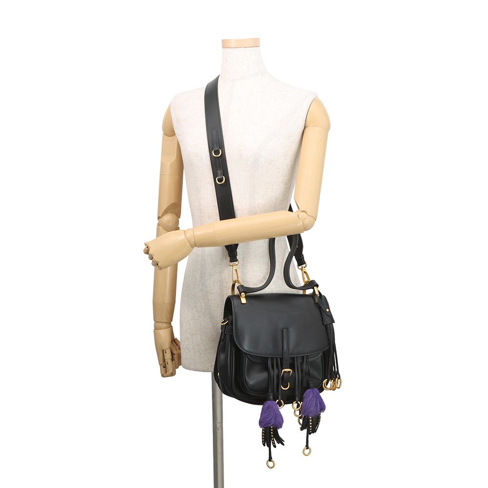 Prada Shoulder Bag Col Leather Black 2-Way — view 5