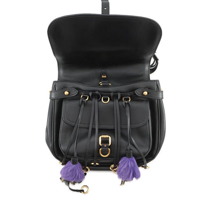 Prada Shoulder Bag Col Leather Black 2-Way — view 6