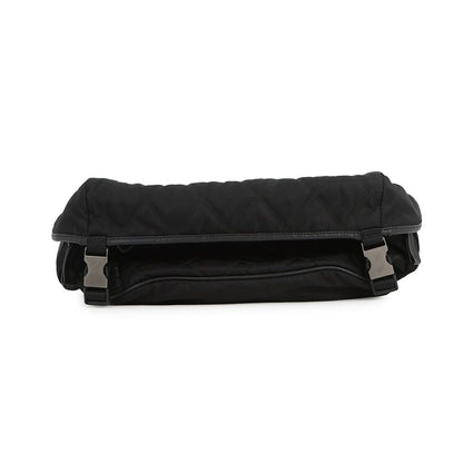 Prada Shoulder Bag Triangle Logo Quilted Nylon Black — view 3