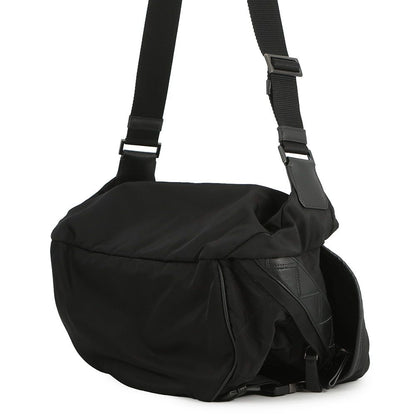 Prada Shoulder Bag Triangle Logo Quilted Nylon Black — view 2