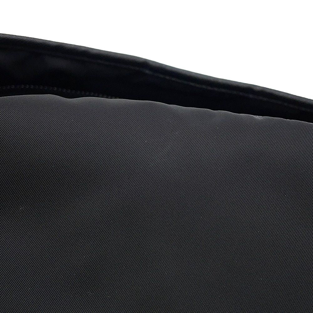 Prada Shoulder Bag Triangle Logo Quilted Nylon Black — view 8