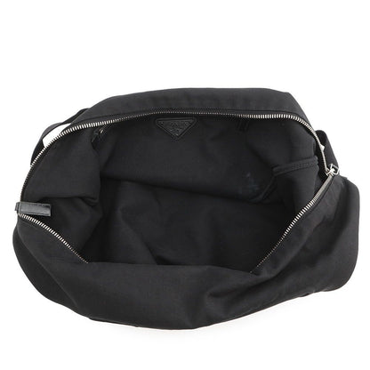 Prada Shoulder Bag Triangle Canvas Black — view 5