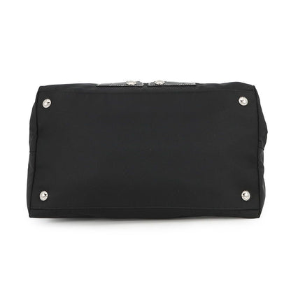 Prada Handbag Triangle Logo Robot Nylon Leather Black 2-Way — view 3