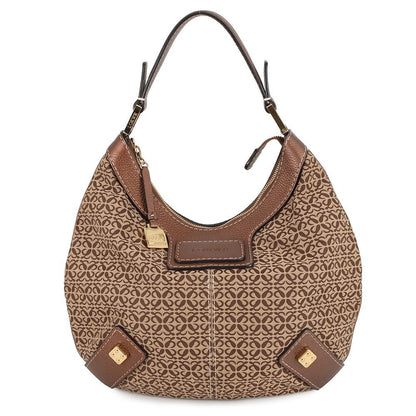 Loewe Handbag New Road Repeat Anagram Shoulder Canvas Leather
