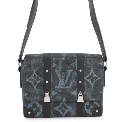 Louis Vuitton Shoulder Bag Monogram Pastel Trunk Messenger PM Virgil Abloh Black