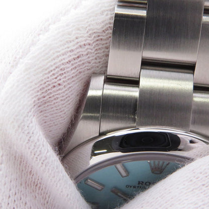 Rolex Oyster Perpetual 31 Roulette Watch Turquoise Blue Dial — view 4