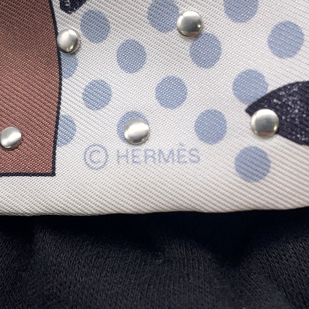 Hermes Scarf Twilly Courte Cavalier en Formes Studs — view 6