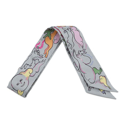 Hermes Scarf Twill a Thousand and One Rabbits Mille Et Un Lapins Silk