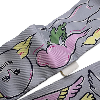 Hermes Scarf Twill a Thousand and One Rabbits Mille Et Un Lapins Silk — view 5