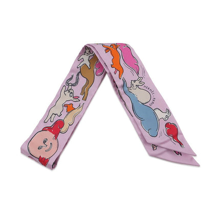 Hermes Scarf Twill a Thousand and One Rabbits Mille Et Un Lapins Silk