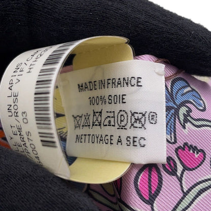 Hermes Scarf Twill a Thousand and One Rabbits Mille Et Un Lapins Silk — view 7
