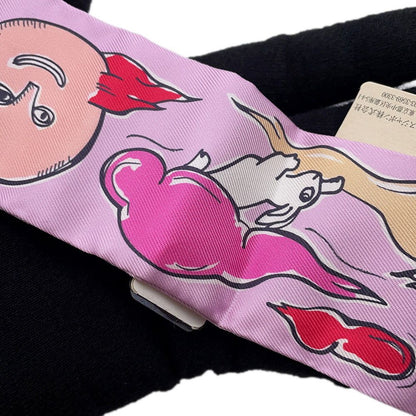 Hermes Scarf Twill a Thousand and One Rabbits Mille Et Un Lapins Silk — view 5