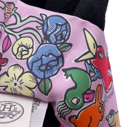 Hermes Scarf Twill a Thousand and One Rabbits Mille Et Un Lapins Silk — view 5