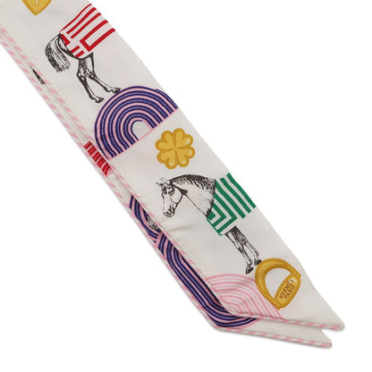 Hermes Scarf Twill Garde Robe Pop Silk — view 4
