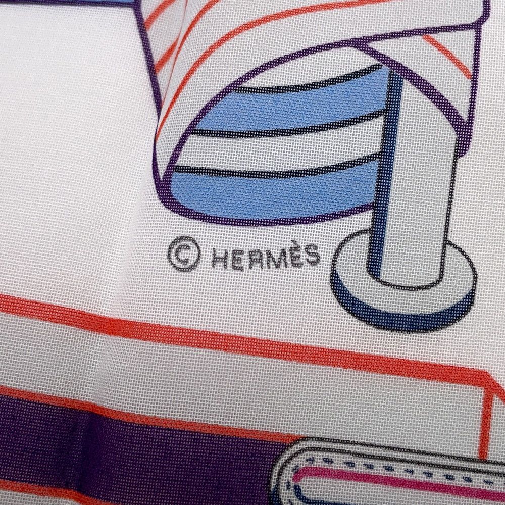Hermes Handkerchief Sangre en Finesse Cotton — view 3