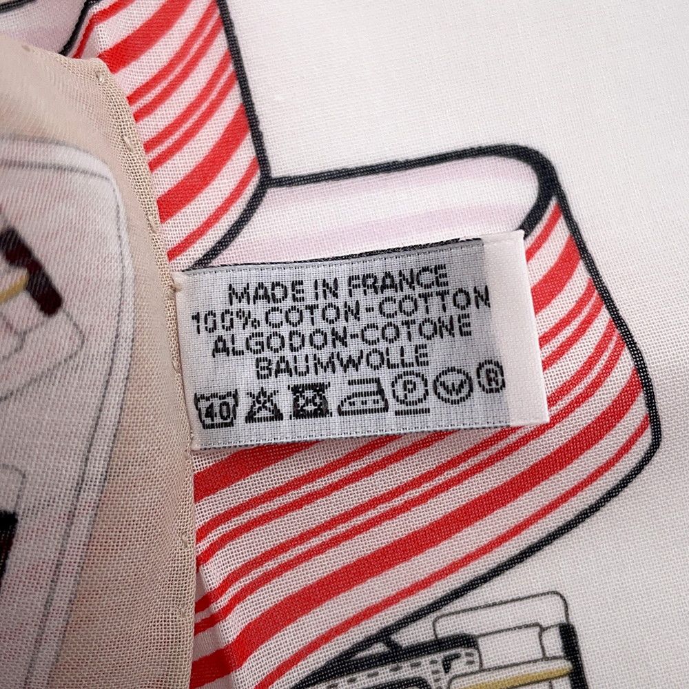 Hermes Handkerchief Sangre en Finesse Cotton — view 5