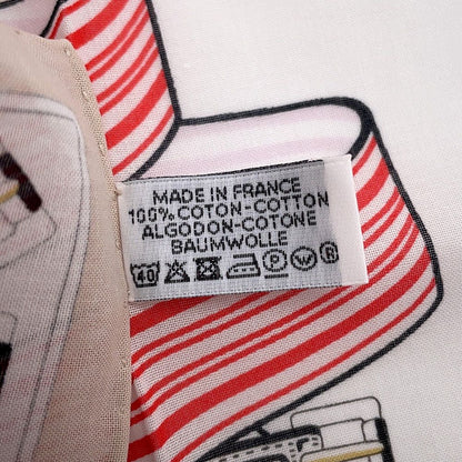 Hermes Handkerchief Sangre en Finesse Cotton — view 5