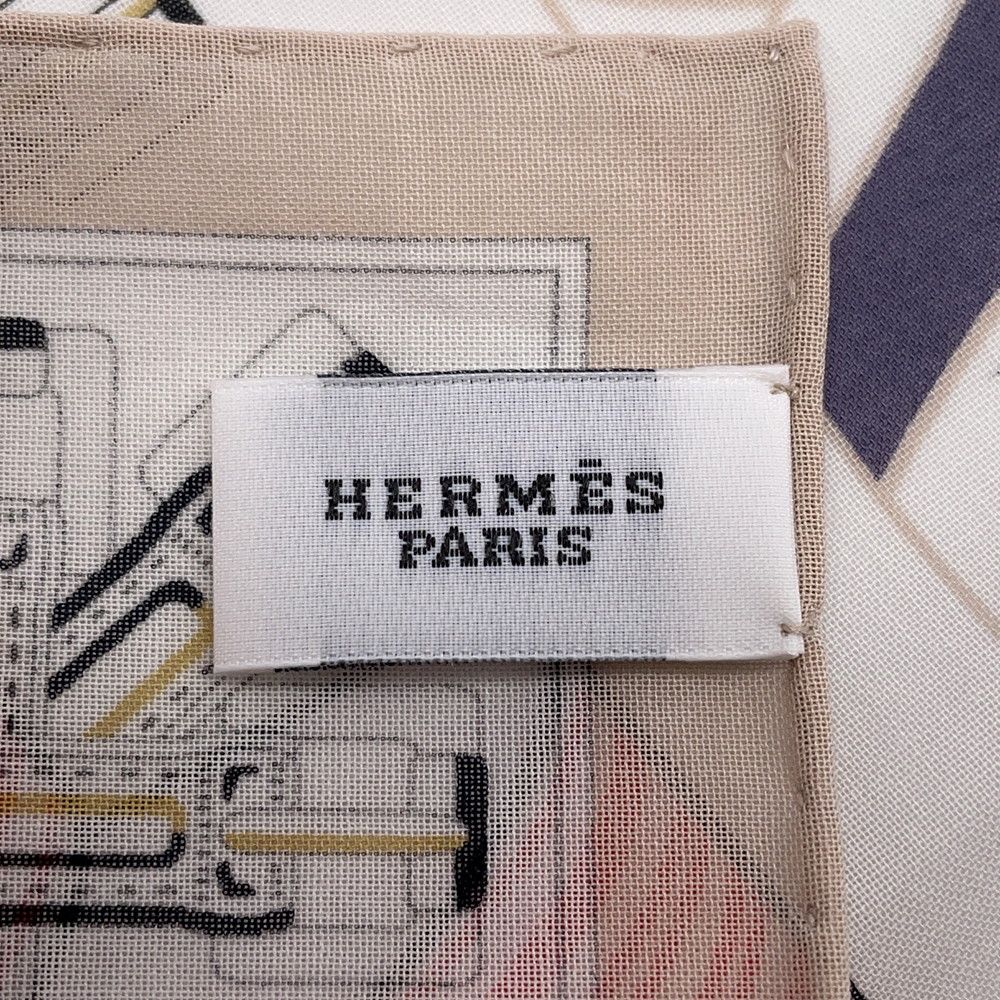 Hermes Handkerchief Sangre en Finesse Cotton — view 3