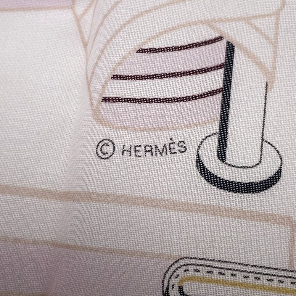 Hermes Handkerchief Sangre en Finesse Cotton — view 4