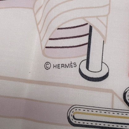 Hermes Handkerchief Sangre en Finesse Cotton — view 4