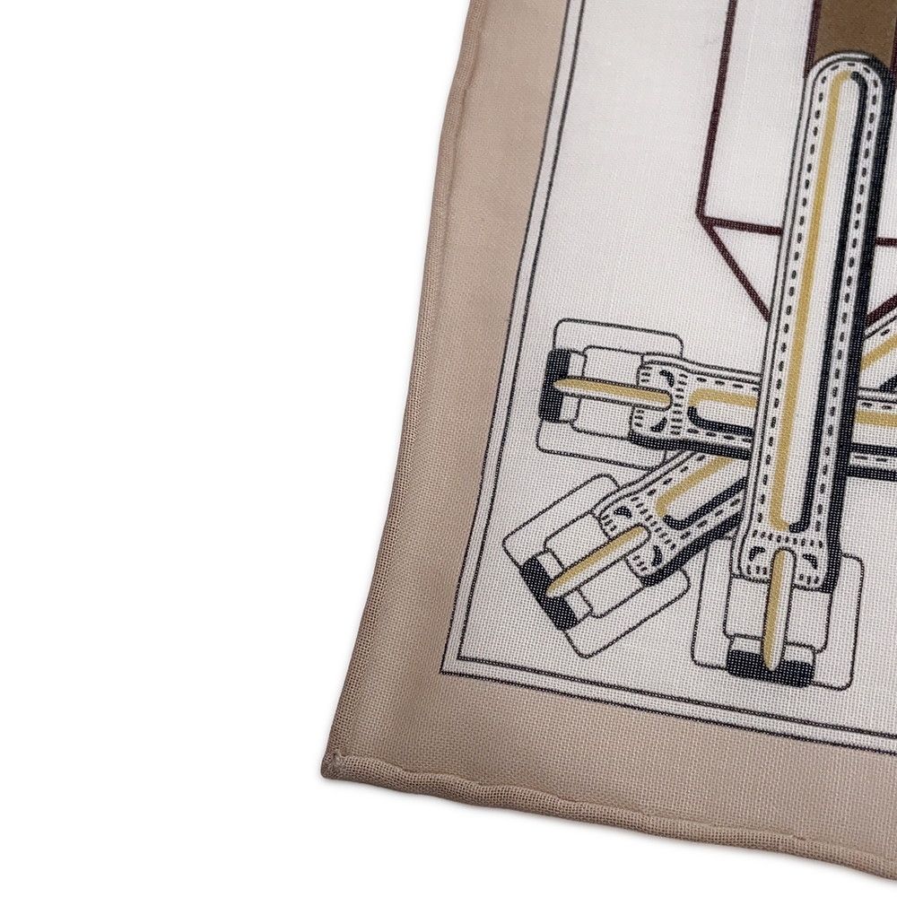 Hermes Handkerchief Sangre en Finesse Cotton — view 2