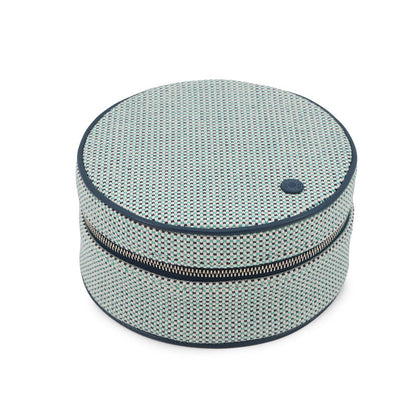 Hermes Pouch Evasion Cotton Marine Silver Case