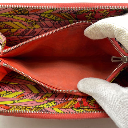 Hermes Wallet Silk in Azap Taiyo Pink — view 7