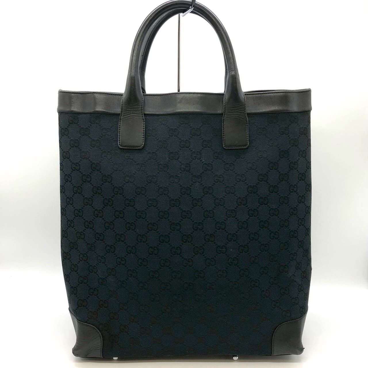 Gucci GG Canvas Tote Leather Black