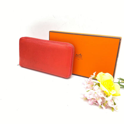 Hermes Wallet Silk in Azap Taiyo Pink