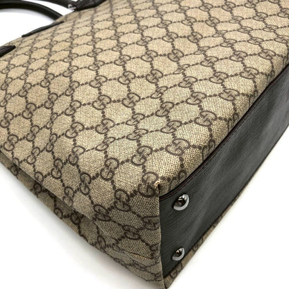 Gucci GG Supreme Tote Leather Beige Brown — view 6
