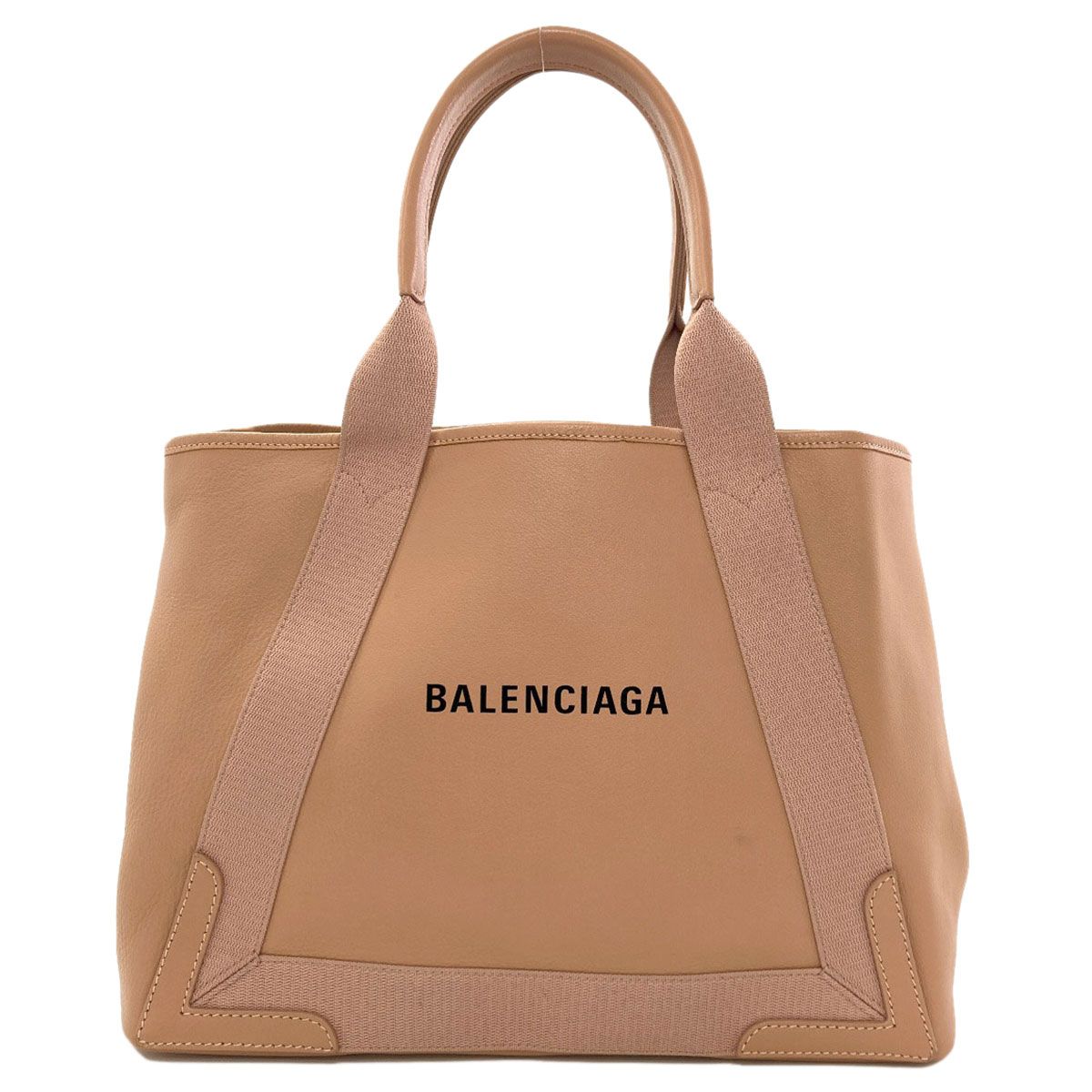 Balenciaga Navy Cabas S Handbag Calf