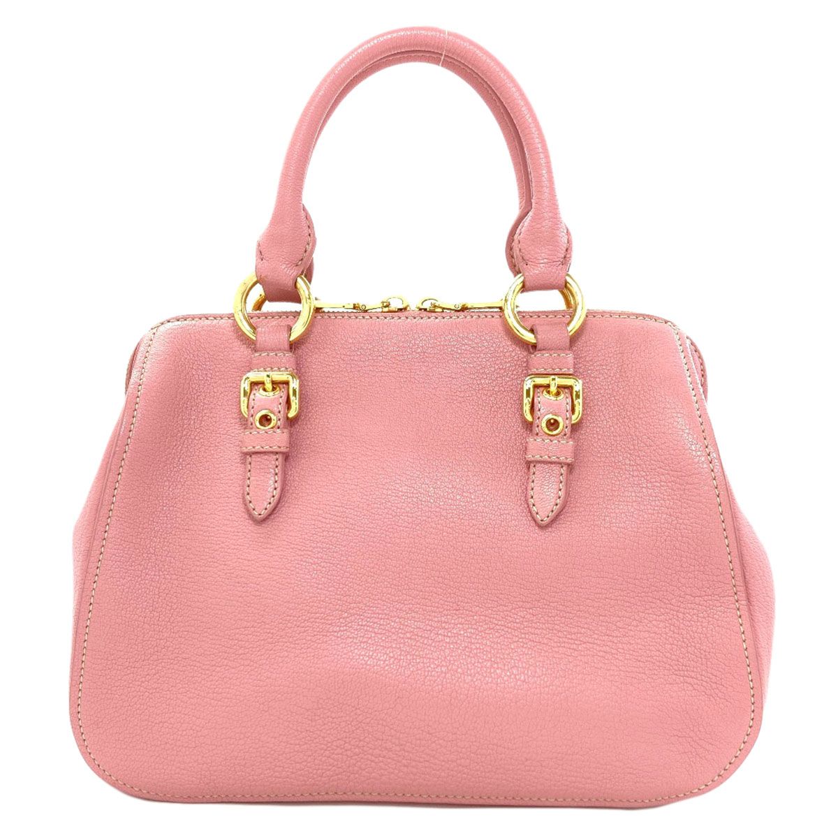Miu Miu Madras 2-Way Handbag Leather — view 2