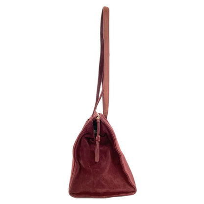Chanel CC Logo Gold Tote Suede — view 3