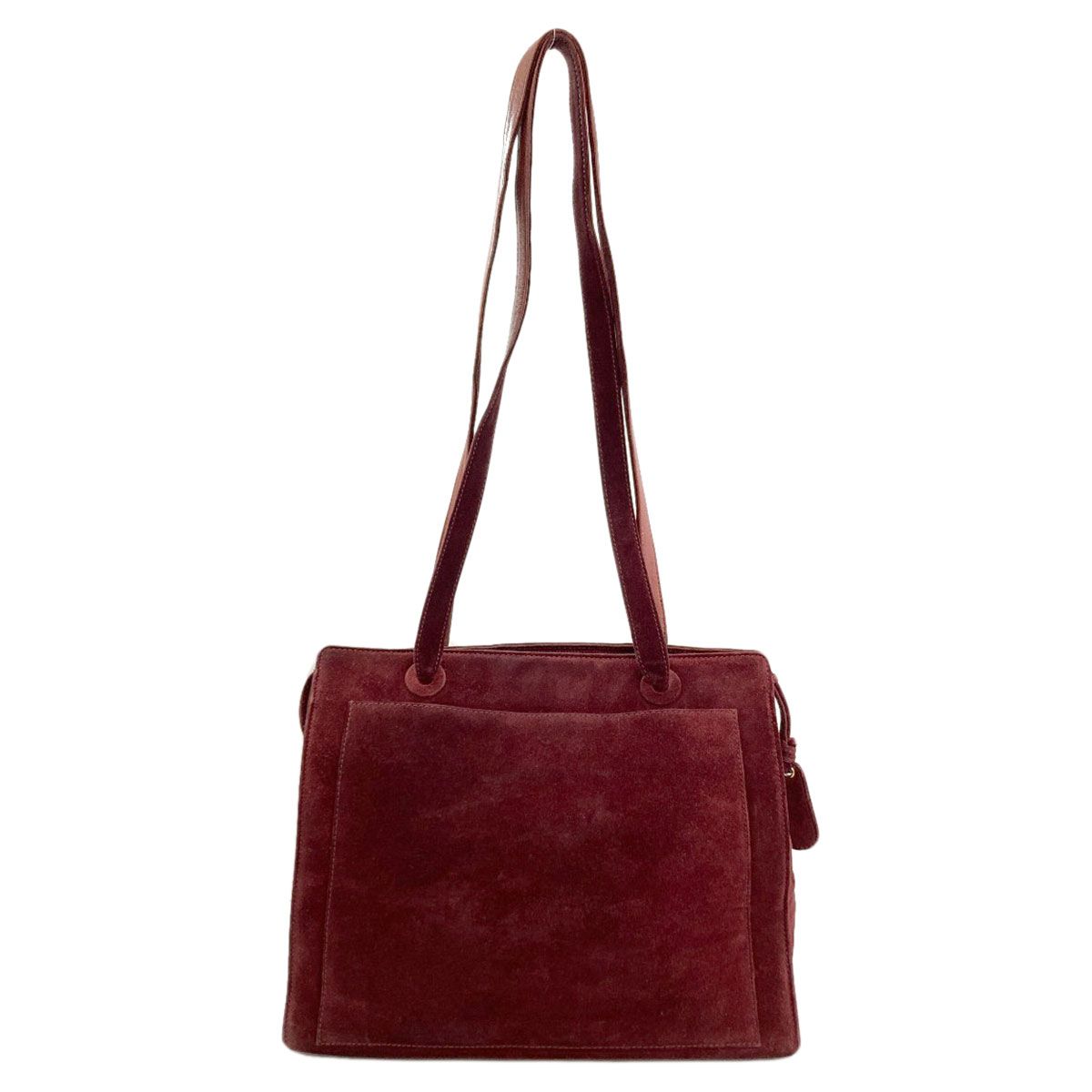 Chanel CC Logo Gold Tote Suede — view 2