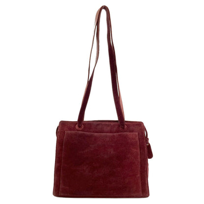 Chanel CC Logo Gold Tote Suede — view 2