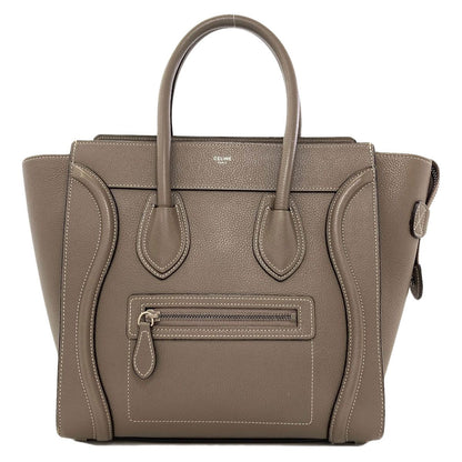 Celine Luggage Micro Handbag Leather