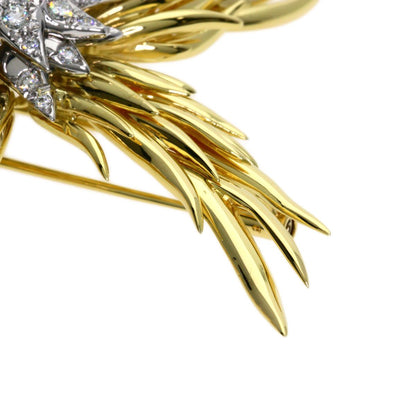 Tiffany & Co Jean Schlumberger Diamond Brooch 18k Yellow Gold — view 8