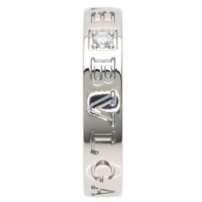 Bvlgari Double Logo Diamond Ring 18k White Gold — view 3