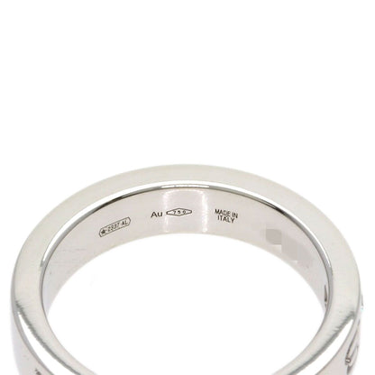 Bvlgari Double Logo Diamond Ring 18k White Gold — view 5