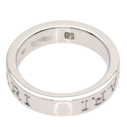 Bvlgari Double Logo Diamond Ring 18k White Gold — view 4