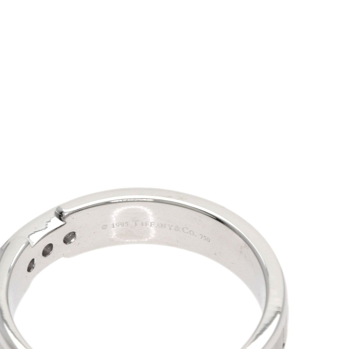 Tiffany & Co Atlas Diamond Ring 18k White Gold — view 5