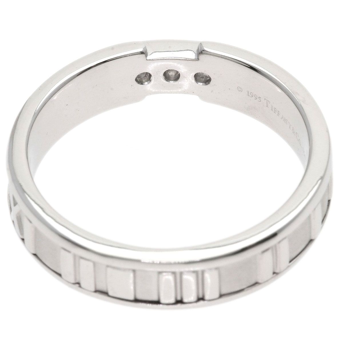 Tiffany & Co Atlas Diamond Ring 18k White Gold — view 4
