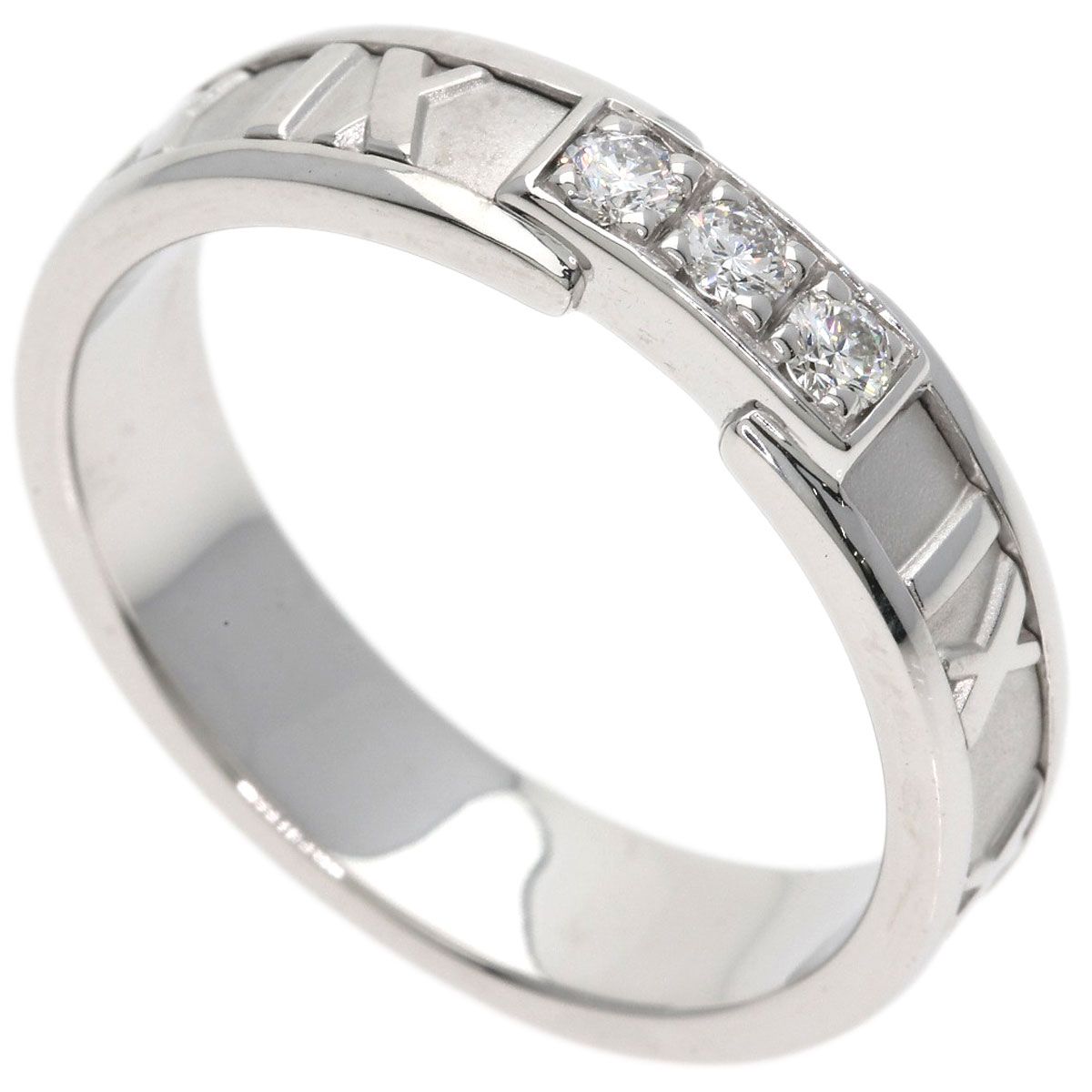 Tiffany & Co Atlas Diamond Ring 18k White Gold