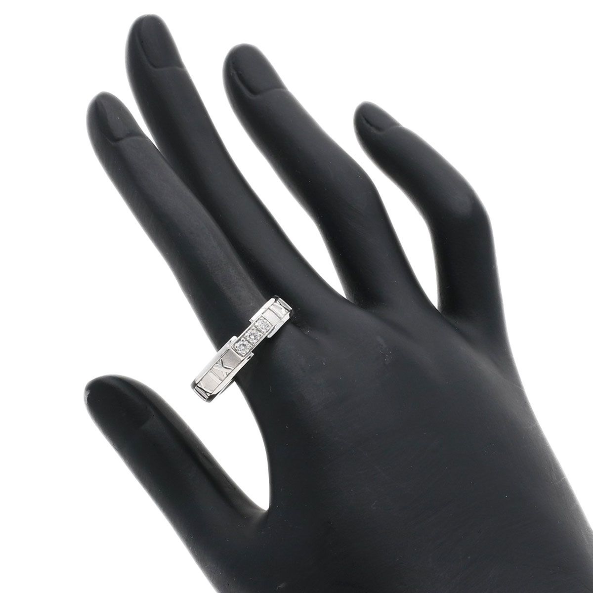 Tiffany & Co Atlas Diamond Ring 18k White Gold — view 6