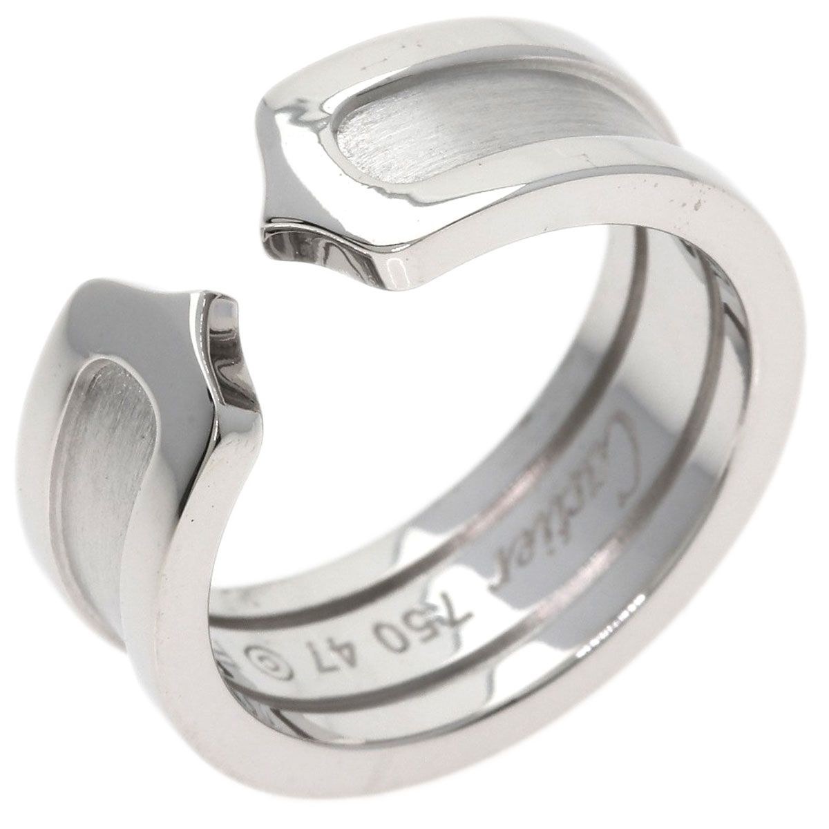 Cartier 47 Ring 18k White Gold — view 2