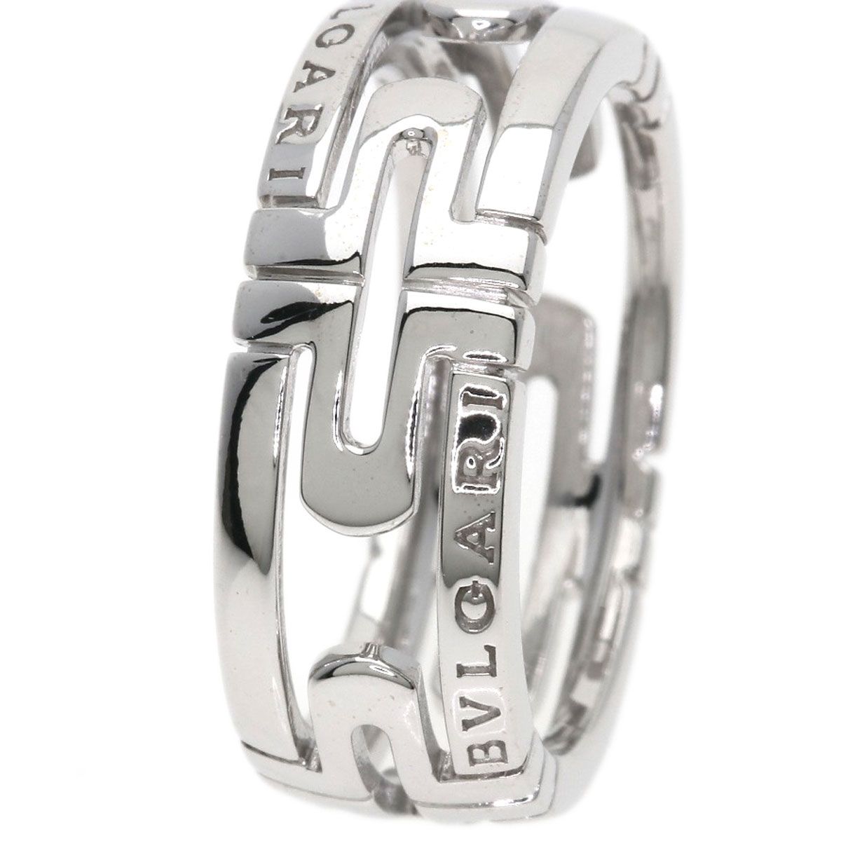 Bvlgari Open Parentesi 54 Ring 18k White Gold — view 7