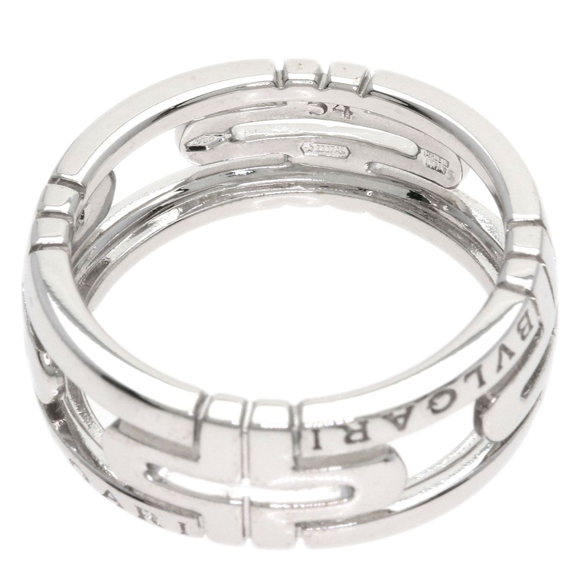 Bvlgari Open Parentesi 54 Ring 18k White Gold — view 4