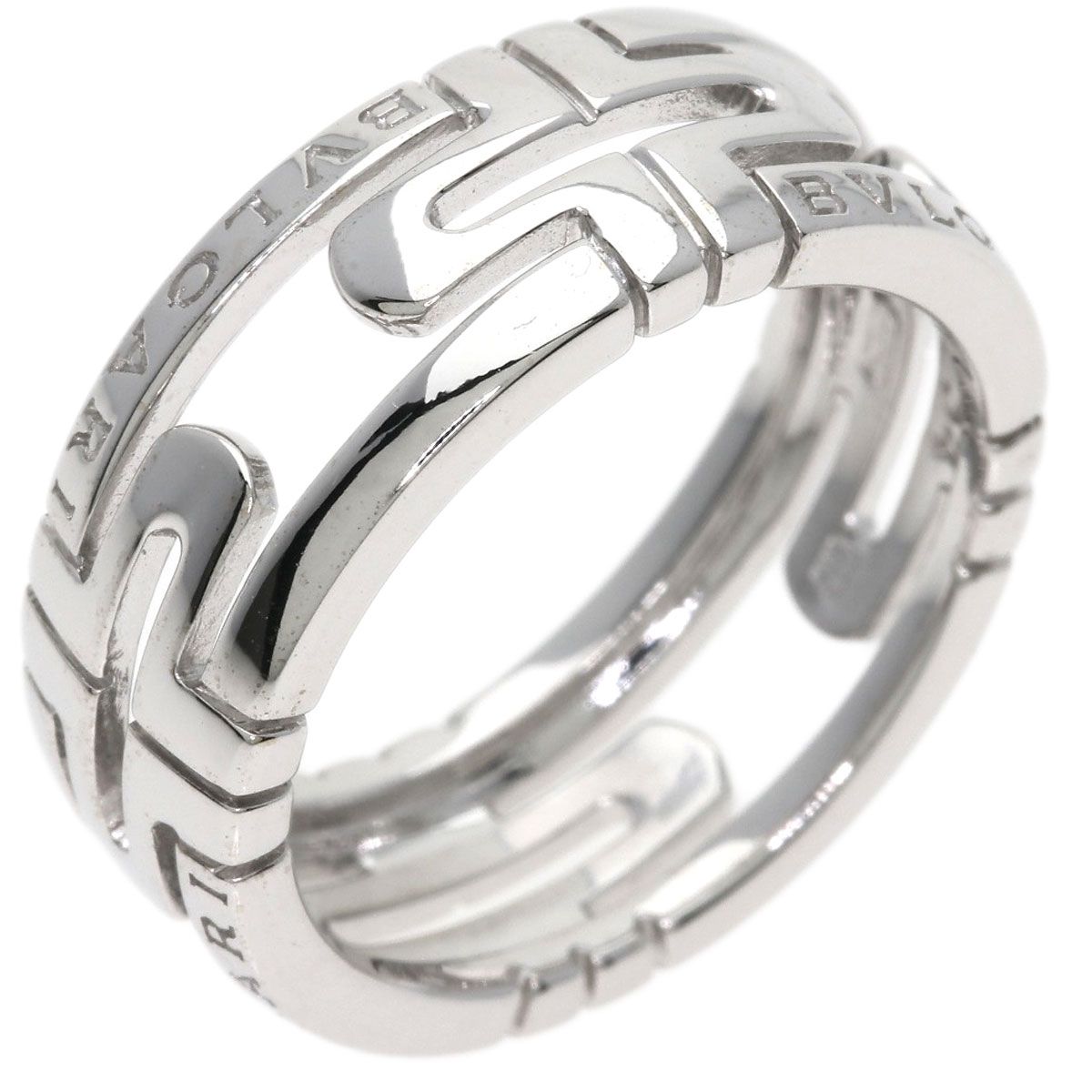 Bvlgari Open Parentesi 54 Ring 18k White Gold — view 2