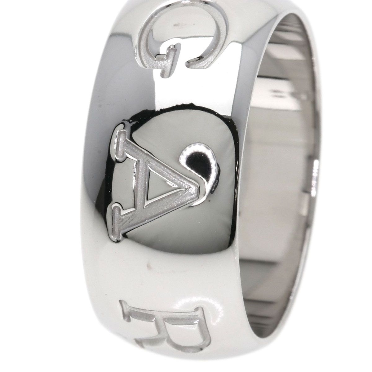 Bvlgari Mono Logo 63 Ring 18k White Gold
