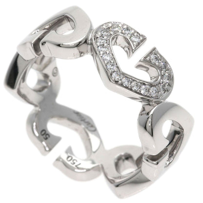 Cartier C Heart Diamond 50 Ring 18k White Gold
